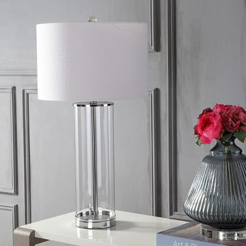 Collins Glass LED Table Lamp - JONATHAN Y